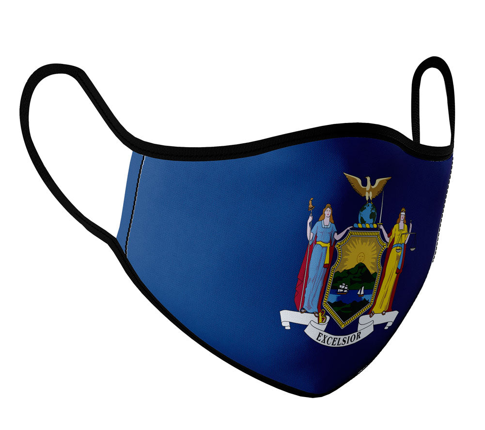 New York - Face Mask with fluid and moisture resistant fabric. Reusable and Washable