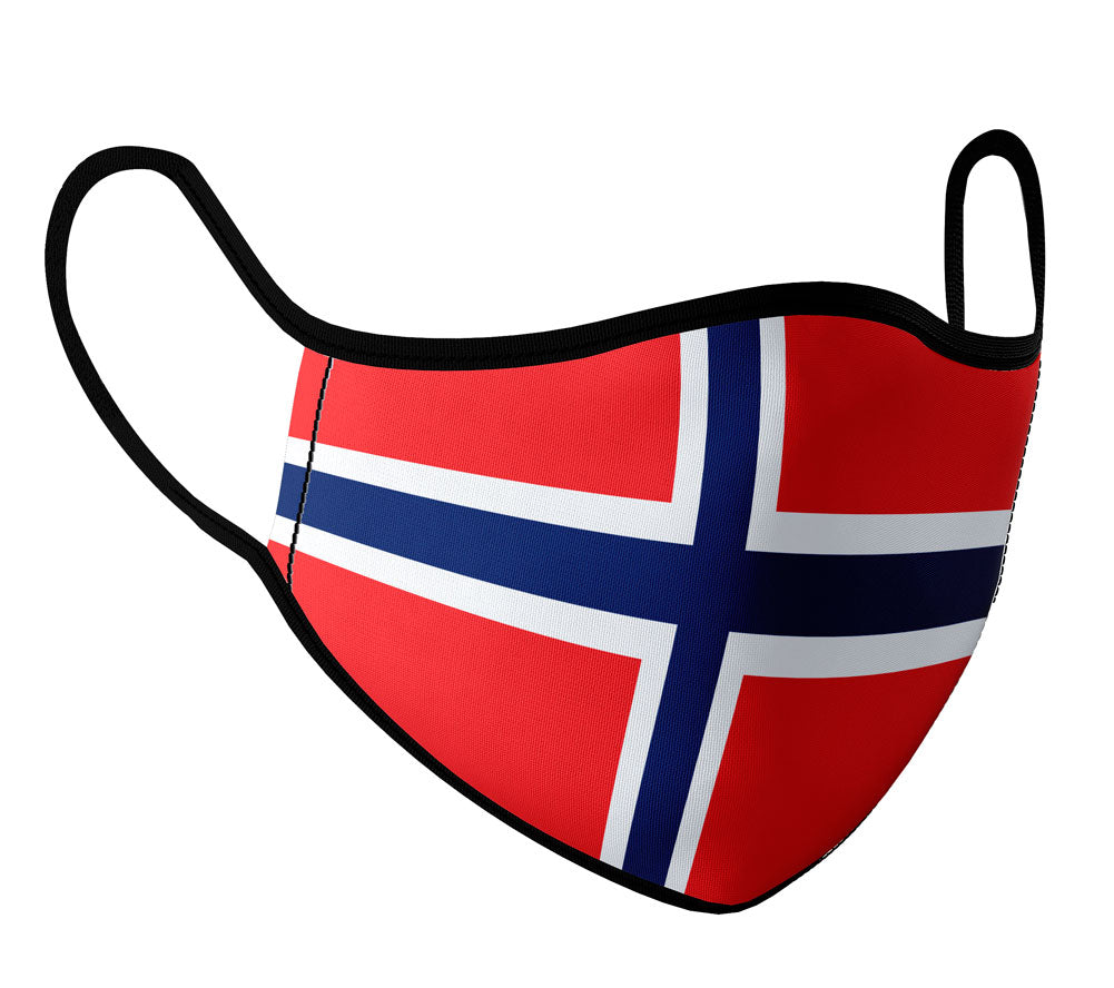 Norway  - Face Mask with fluid and moisture resistant fabric. Reusable and Washable