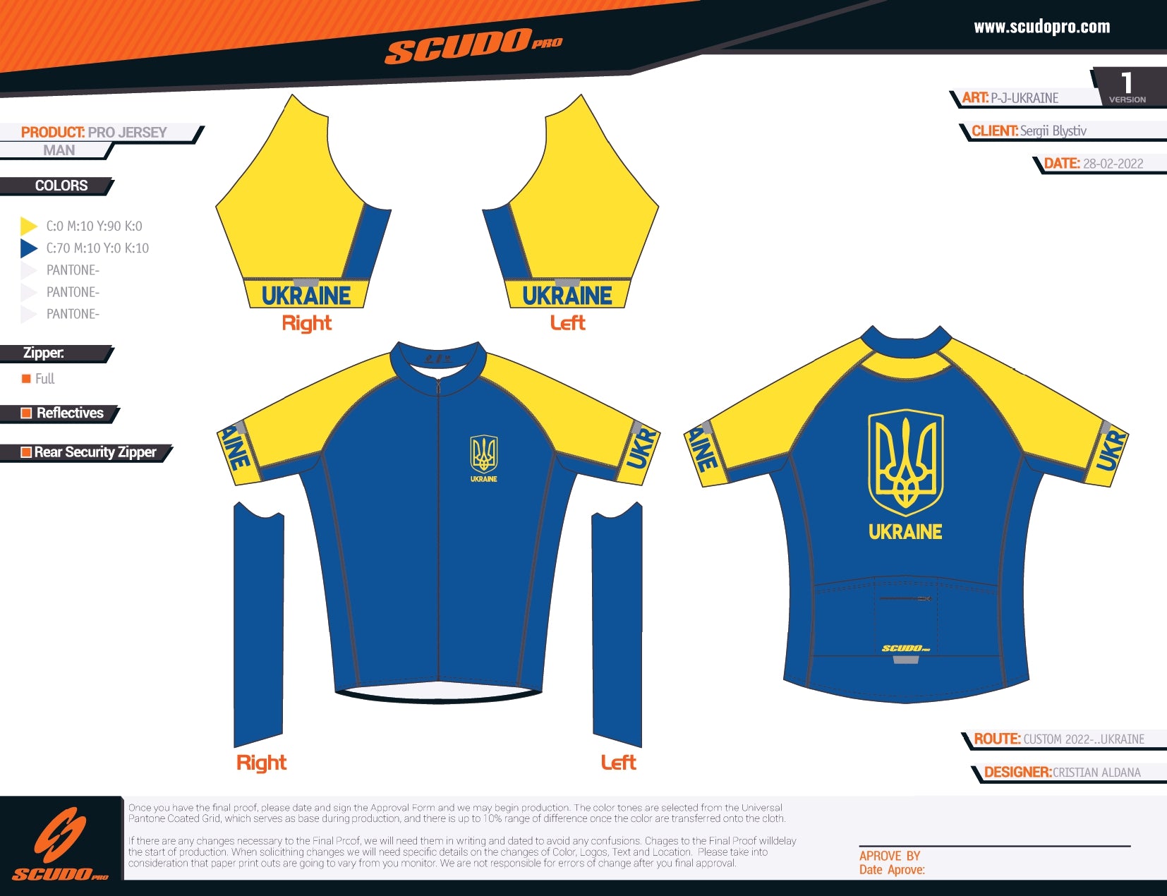 Ukraine | Special Edition PRO Cycling Jersey | Men and Women