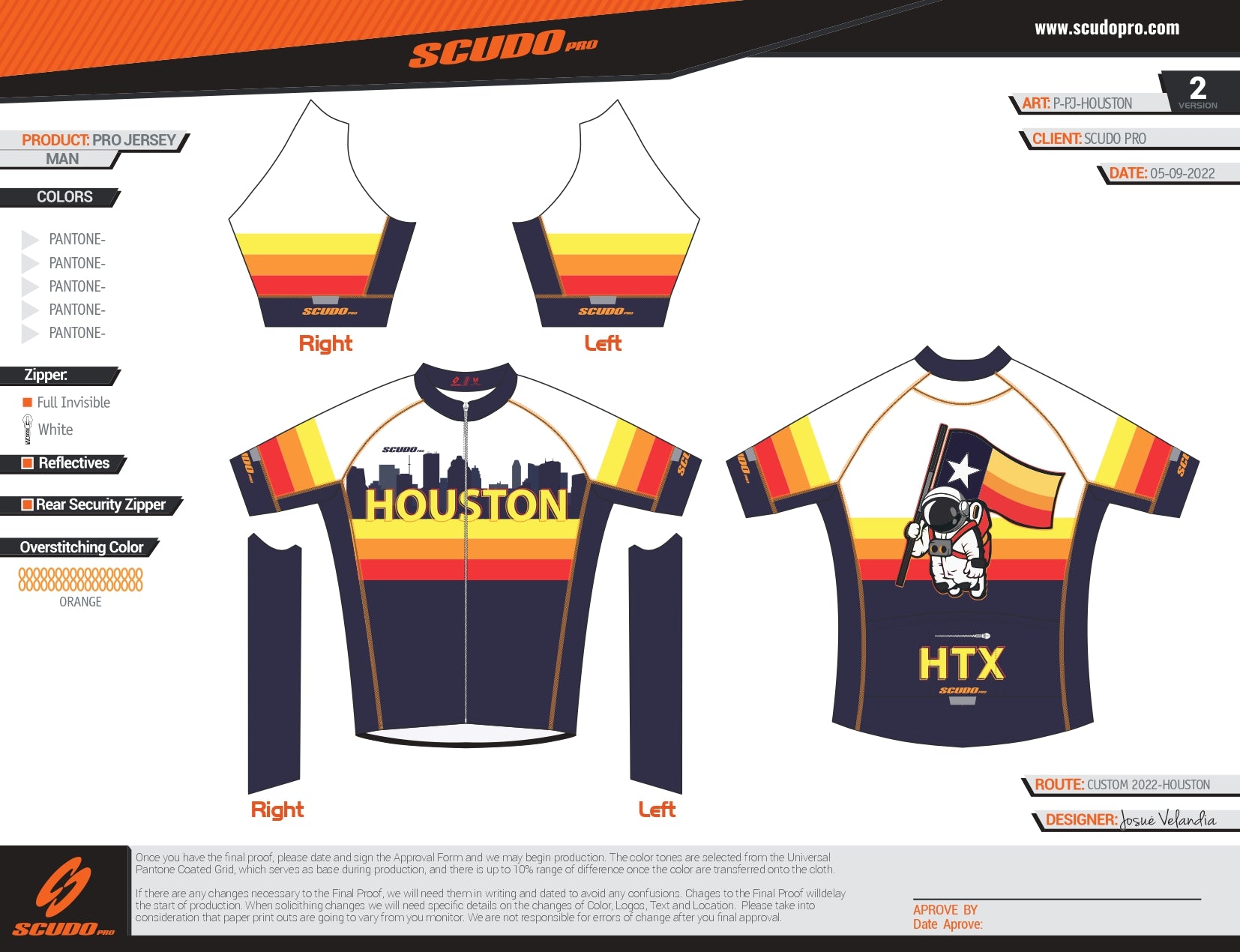 Houston | Short Sleeve Cycling PRO Jersey