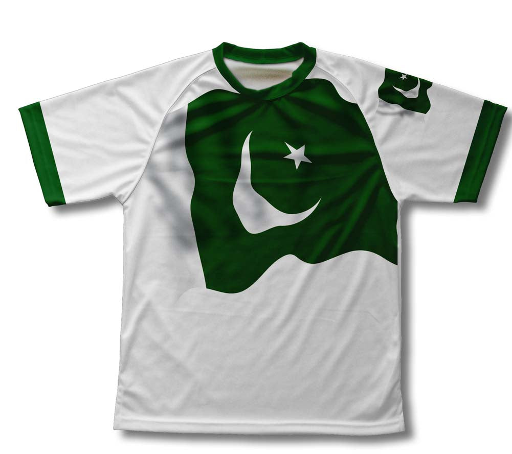 Pakistan Flag Technical T-Shirt for Men and Women