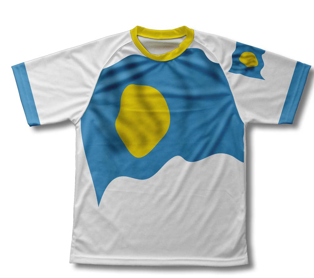 Palau Flag Technical T-Shirt for Men and Women