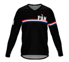 MTB BMX Cycling Jersey Long Sleeve Code Panama Black for Men and Women