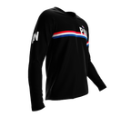 MTB BMX Cycling Jersey Long Sleeve Code Panama Black for Men and Women