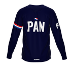 MTB BMX Cycling Jersey Long Sleeve Code Panama Blue for Men and Women