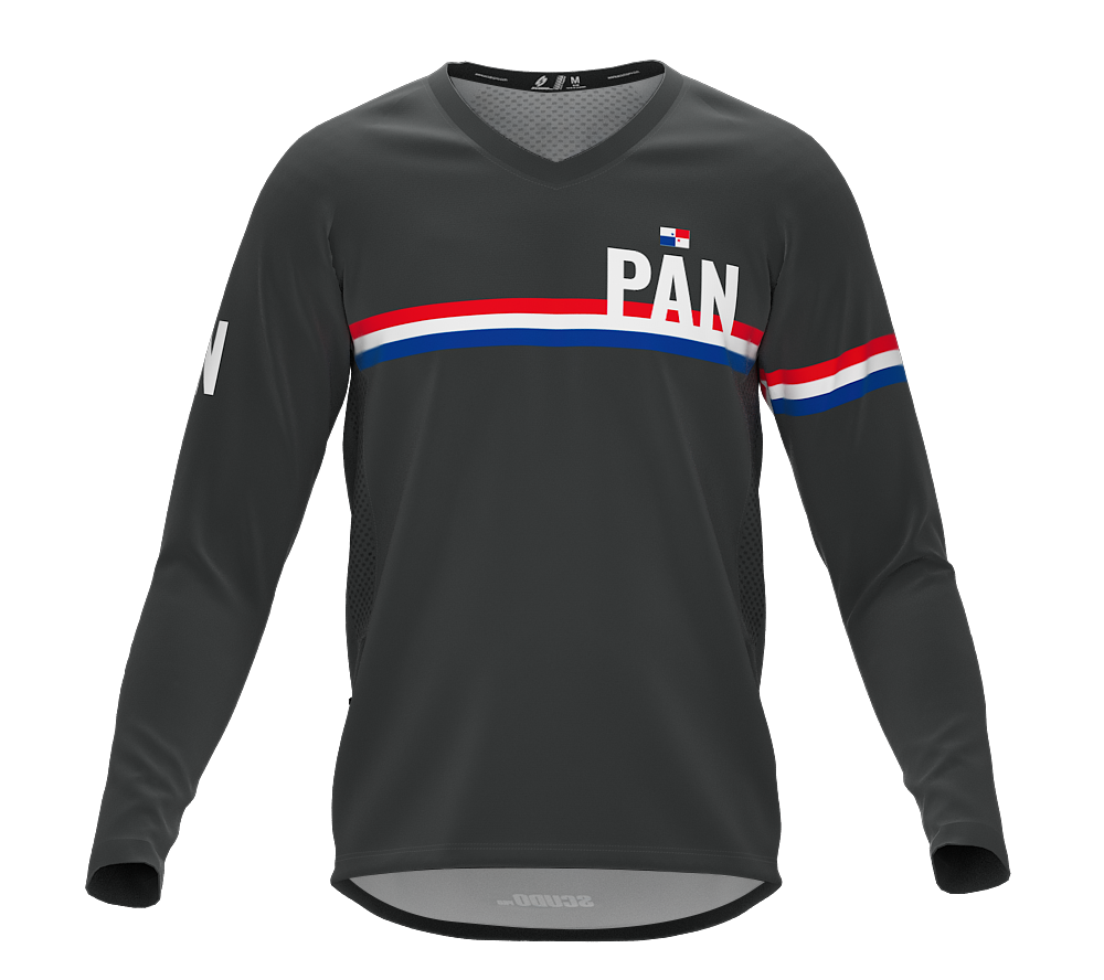 MTB BMX Cycling Jersey Long Sleeve Code Panama Gray for Men and Women