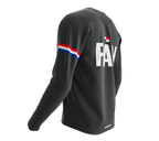 MTB BMX Cycling Jersey Long Sleeve Code Panama Gray for Men and Women