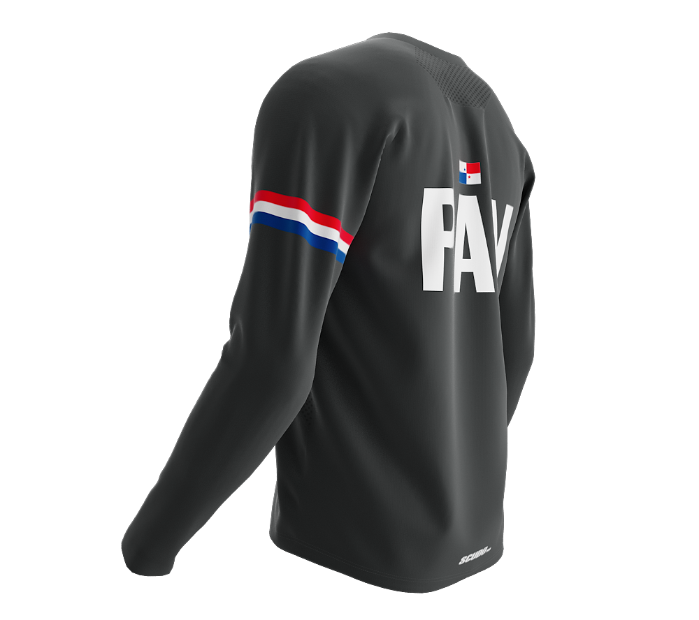 MTB BMX Cycling Jersey Long Sleeve Code Panama Gray for Men and Women