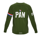 MTB BMX Cycling Jersey Long Sleeve Code Panama Green for Men and Women