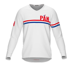 MTB BMX Cycling Jersey Long Sleeve Code Panama White for Men and Women