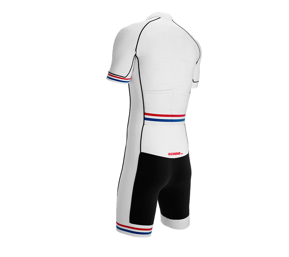 Panama White Code Cycling Speedsuit for Men