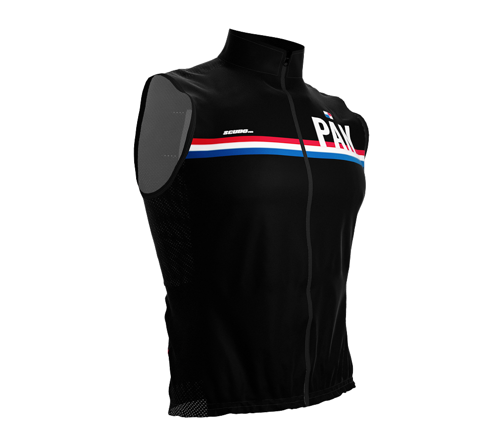 Wind Breaker Cycling Running Sports Vest Panama Country Code for Men And Women