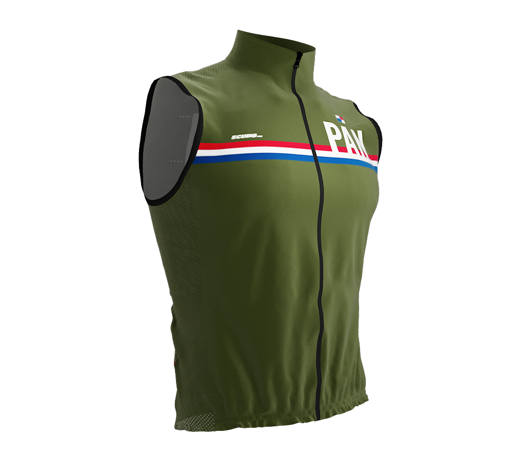Wind Breaker Cycling Running Sports Vest Panama Country Code for Men And Women