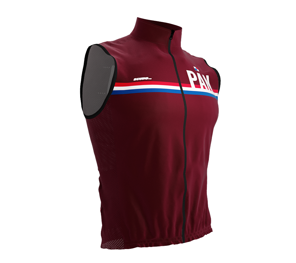 Wind Breaker Cycling Running Sports Vest Panama Country Code for Men And Women