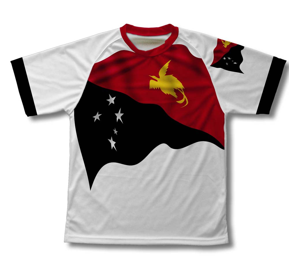 Papua New Guinea Flag Technical T-Shirt for Men and Women