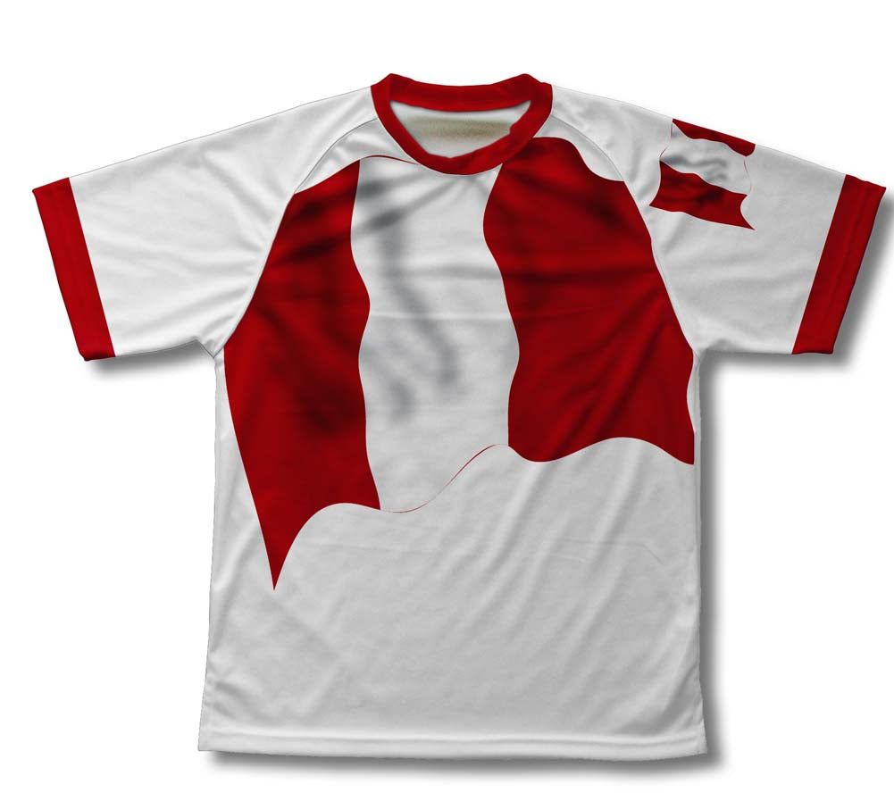 Peru Flag Technical T-Shirt for Men and Women