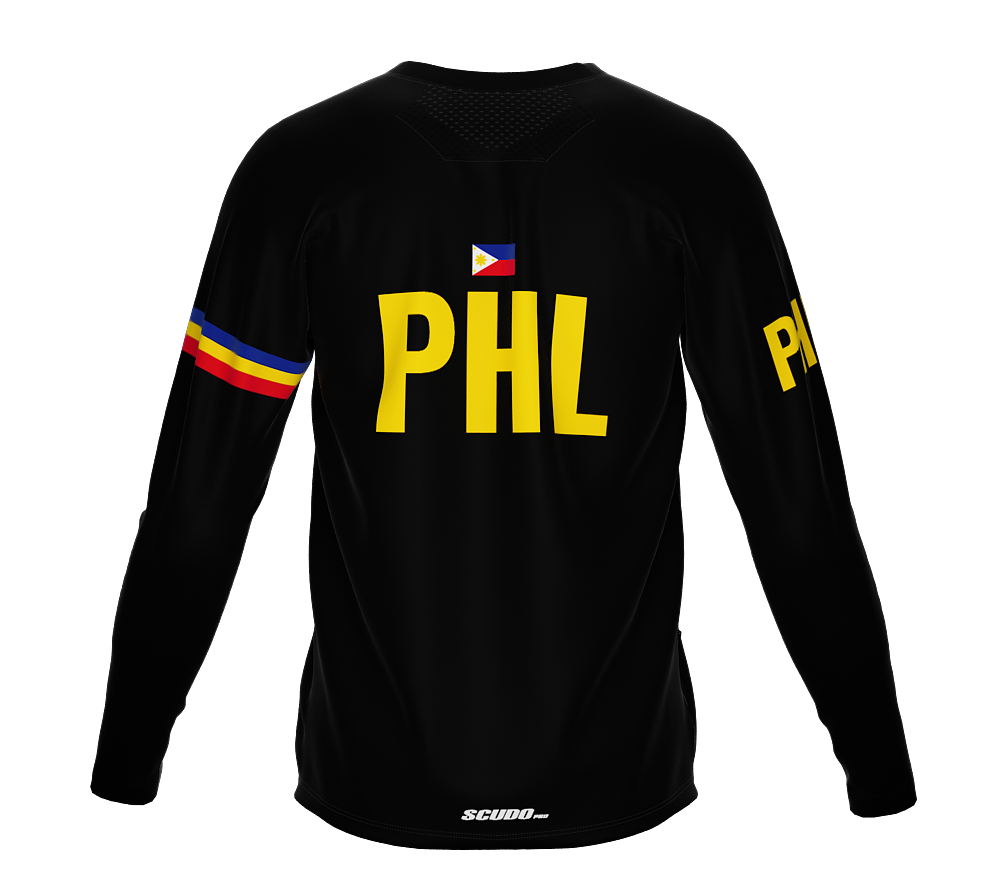 MTB BMX Cycling Jersey Long Sleeve Code Philippines Black for Men and Women