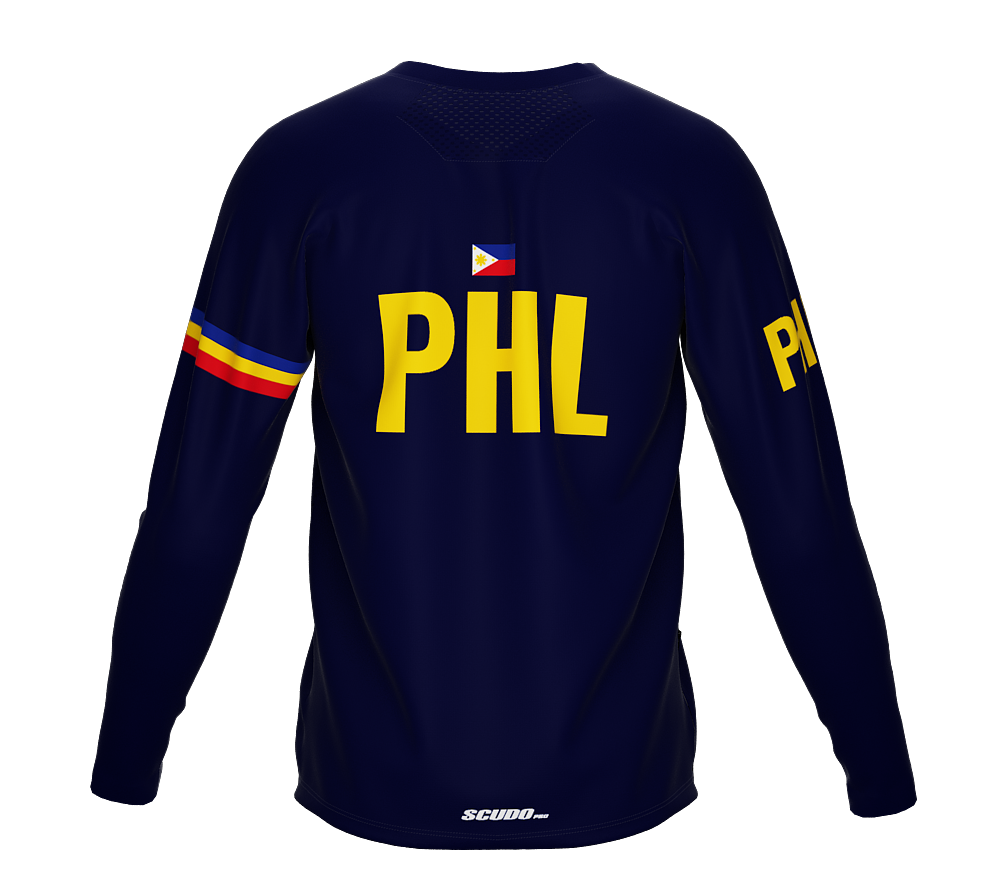 MTB BMX Cycling Jersey Long Sleeve Code Philippines Blue for Men and Women