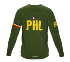 MTB BMX Cycling Jersey Long Sleeve Code Philippines Green for Men and Women