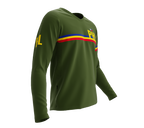 MTB BMX Cycling Jersey Long Sleeve Code Philippines Green for Men and Women