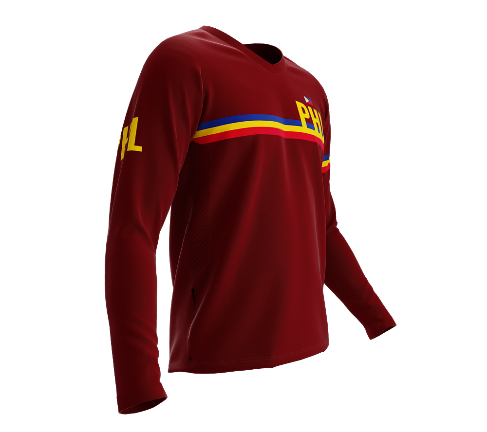MTB BMX Cycling Jersey Long Sleeve Code Philippines Vine for Men and Women