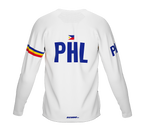 MTB BMX Cycling Jersey Long Sleeve Code Philippines White for Men and Women