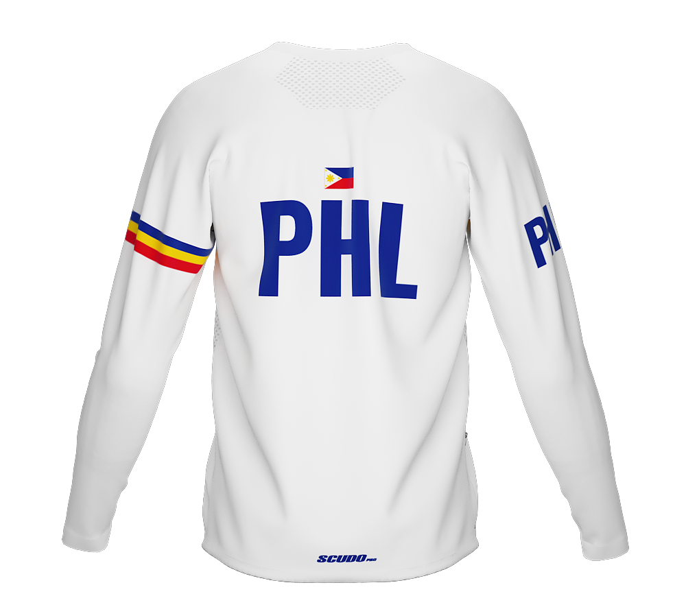 MTB BMX Cycling Jersey Long Sleeve Code Philippines White for Men and Women