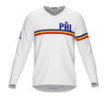 MTB BMX Cycling Jersey Long Sleeve Code Philippines White for Men and Women