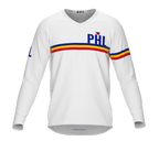 MTB BMX Cycling Jersey Long Sleeve Code Philippines White for Men and Women