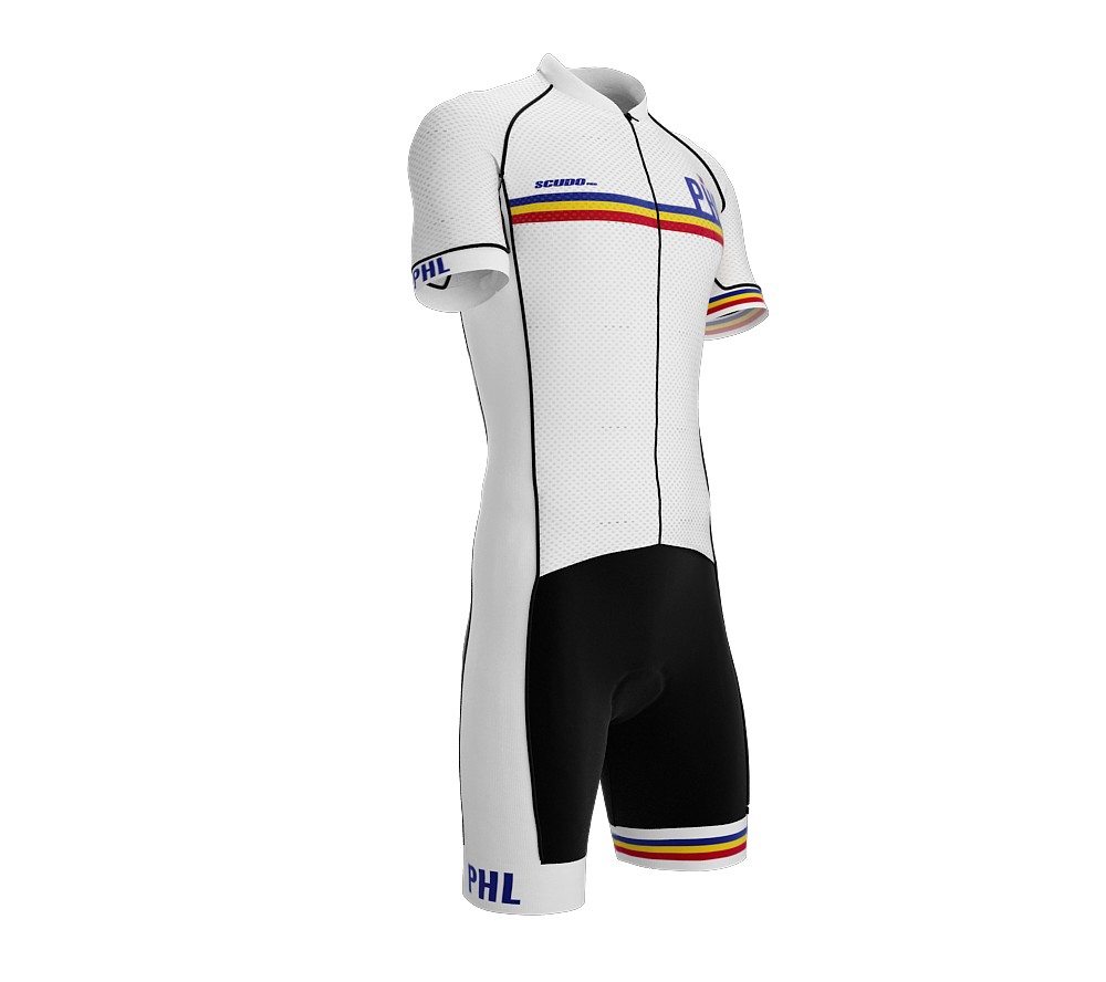 Philippines White Code Cycling Speedsuit for Men