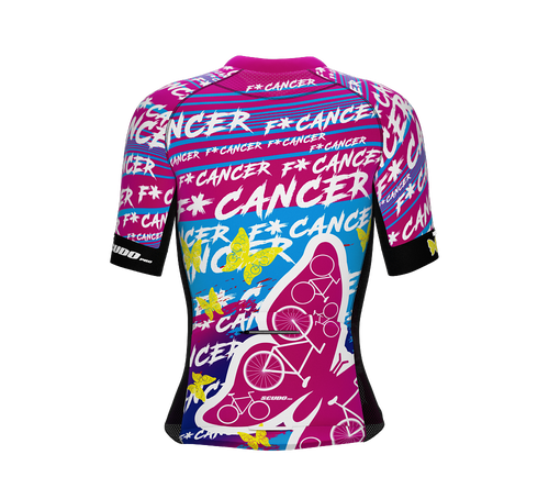 F*ck Cancer | Pro Fit | Short Sleeve Cycling | Full Zip – ScudoPro