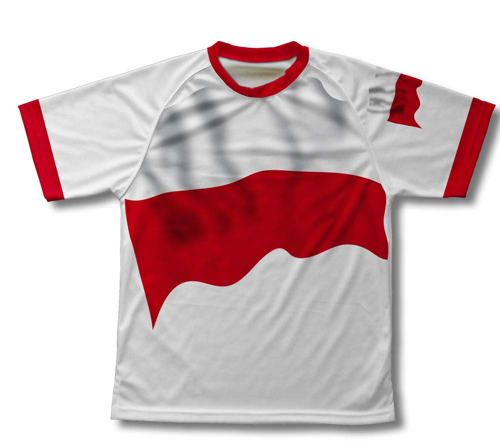 Poland Flag Technical T-Shirt for Men and Women