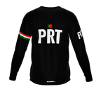 MTB BMX Cycling Jersey Long Sleeve Code Portugal Black for Men and Women