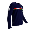 MTB BMX Cycling Jersey Long Sleeve Code Portugal Blue for Men and Women
