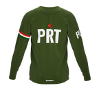 MTB BMX Cycling Jersey Long Sleeve Code Portugal Green for Men and Women