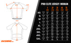 Scudopro Pro-Elite Short Sleeve Cycling Pro Fit Jersey Night Ride for Women