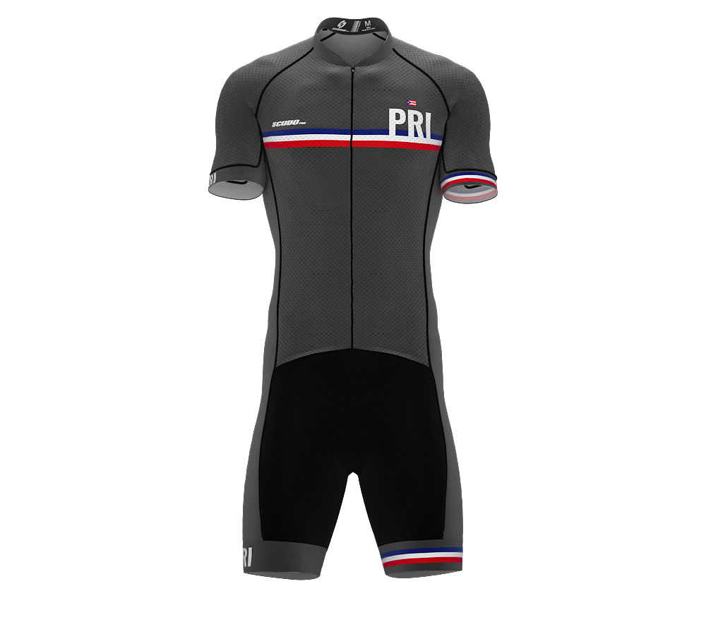 Puerto Rico Gray Code Cycling Speedsuit for Men