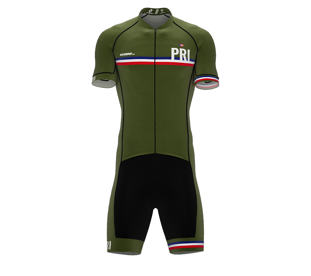 Puerto Rico Green Code Cycling Speedsuit for Men