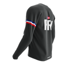 MTB BMX Cycling Jersey Long Sleeve Code Puerto Rico Gray for Men and Women