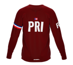 MTB BMX Cycling Jersey Long Sleeve Code Puerto Rico Vine for Men and Women