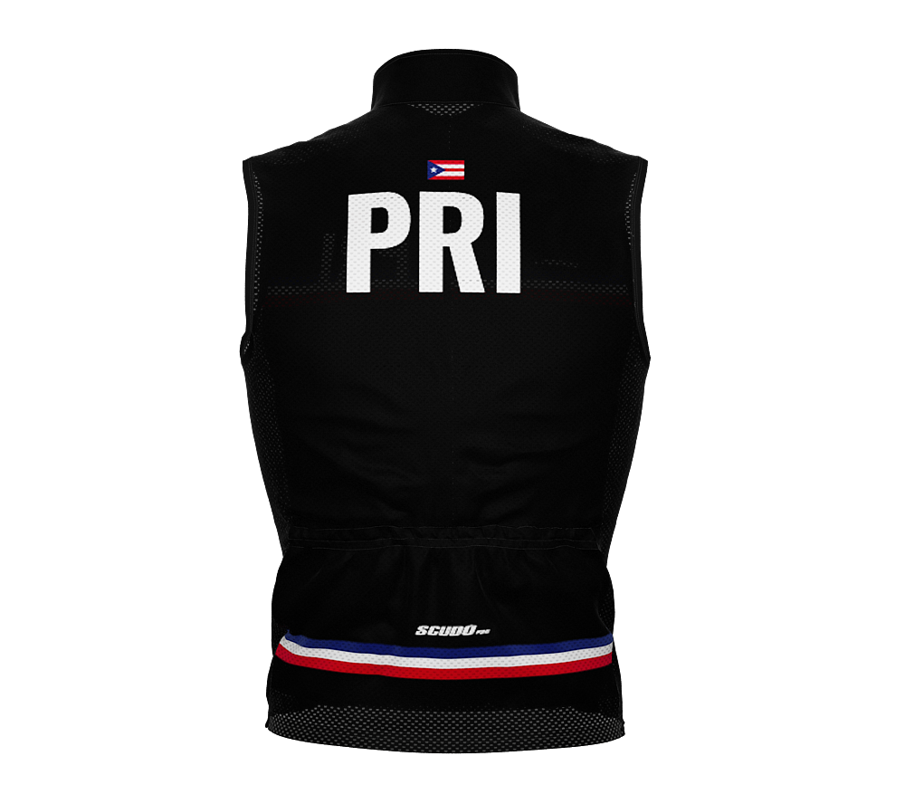 Wind Breaker Cycling Running Sports Vest Puerto Rico Country Code for Men And Women