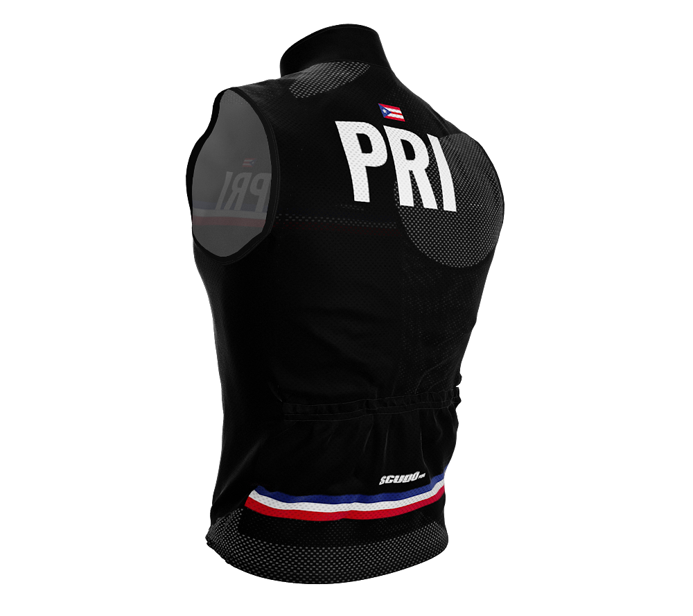 Wind Breaker Cycling Running Sports Vest Puerto Rico Country Code for Men And Women