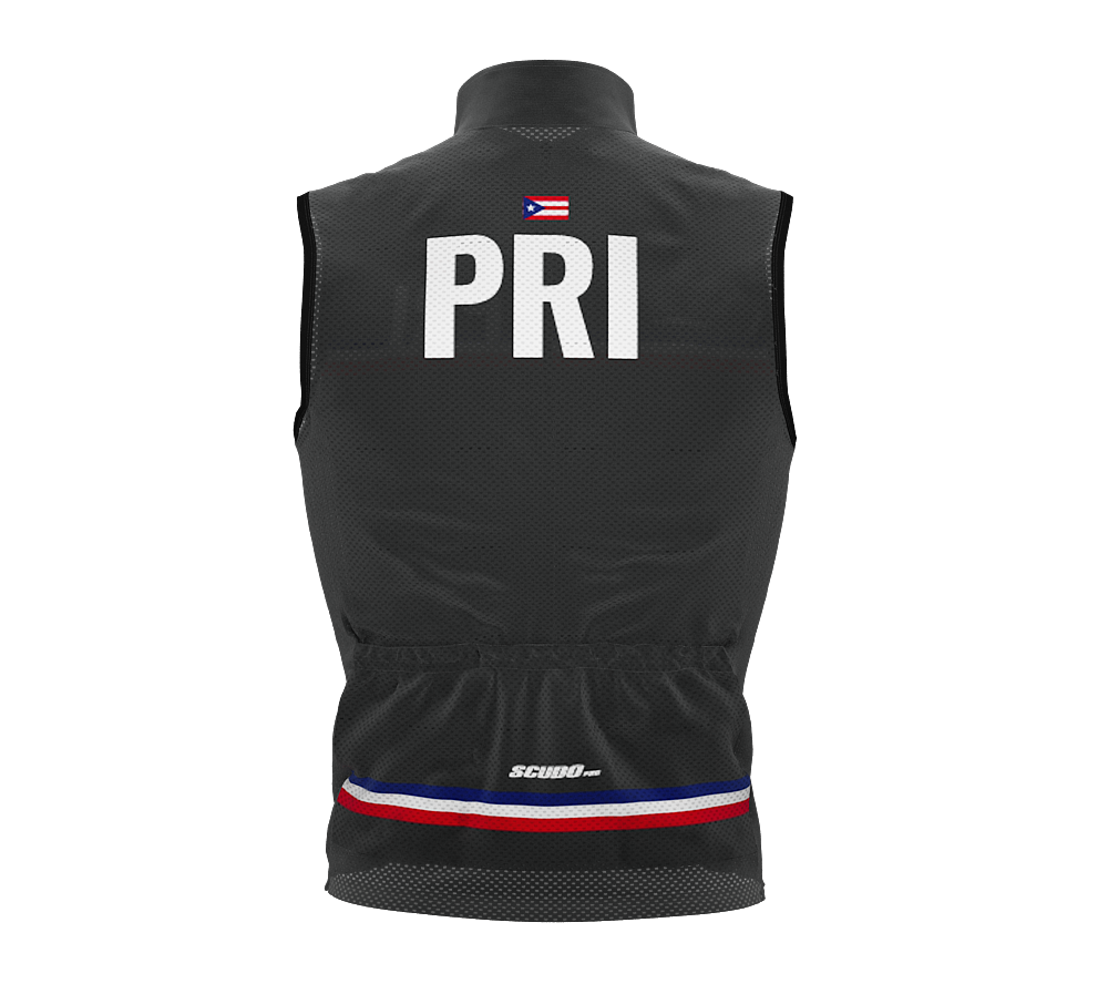Wind Breaker Cycling Running Sports Vest Puerto Rico Country Code for Men And Women