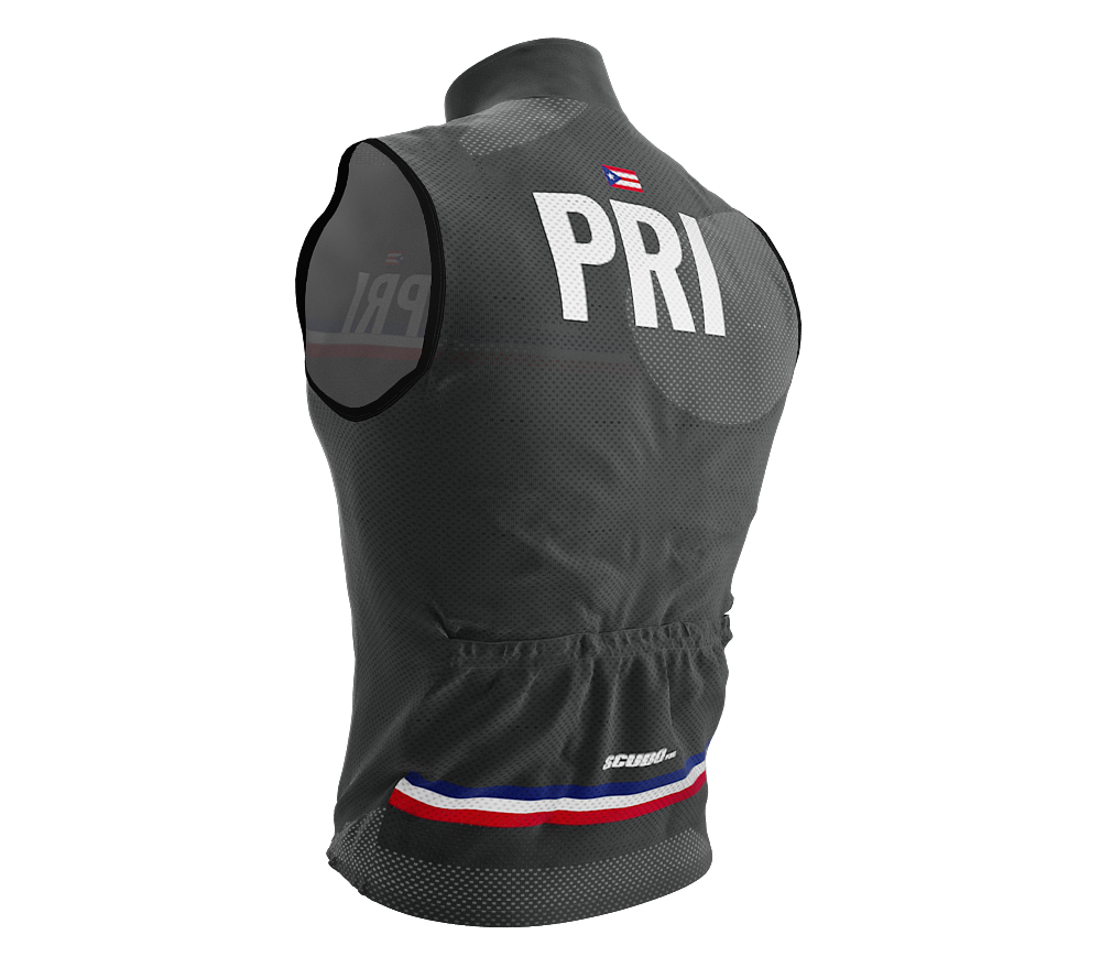 Wind Breaker Cycling Running Sports Vest Puerto Rico Country Code for Men And Women