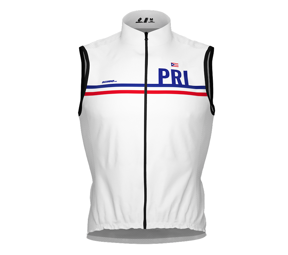 Wind Breaker Cycling Running Sports Vest Puerto Rico Country Code for Men And Women