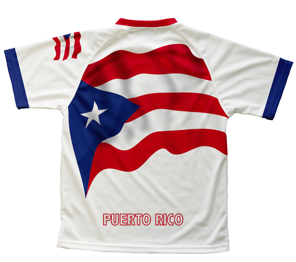 Puerto Rico Flag Technical T-Shirt for Men and Women