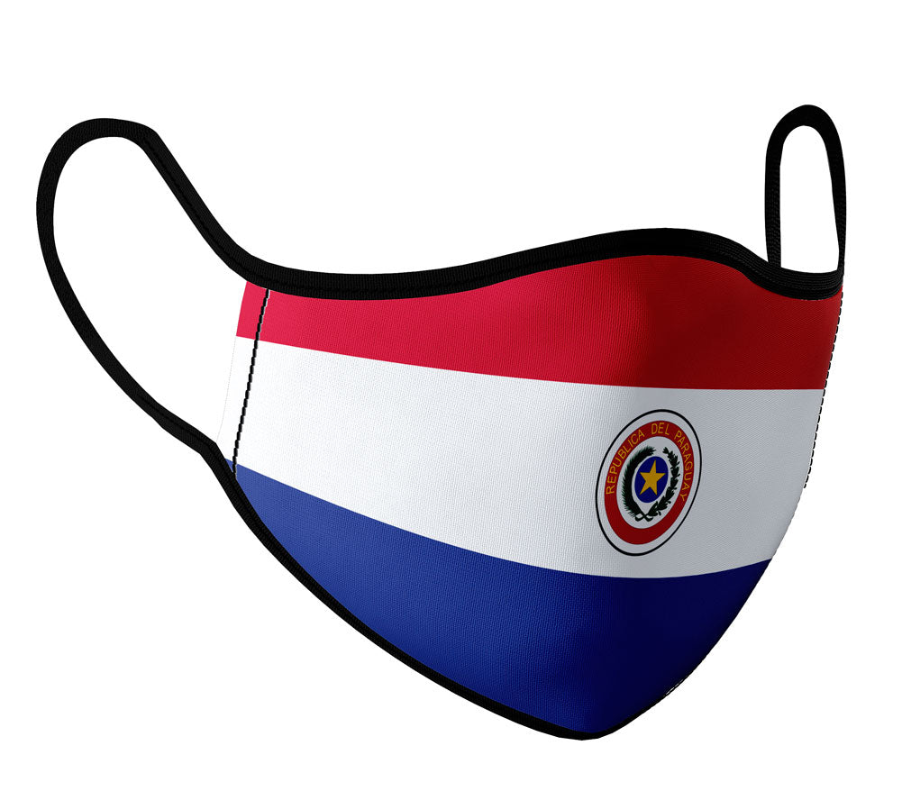 Paraguay - Face Mask with fluid and moisture resistant fabric. Reusable and Washable