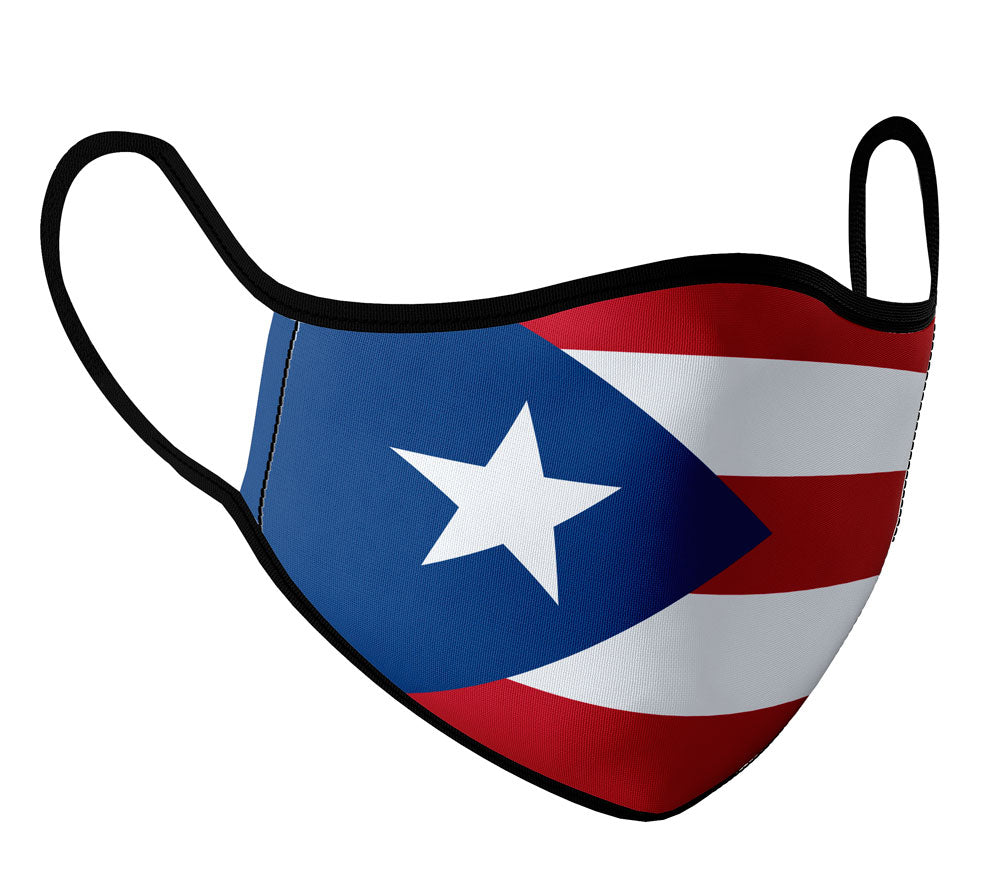 Puerto Rico - Face Mask with fluid and moisture resistant fabric. Reusable and Washable