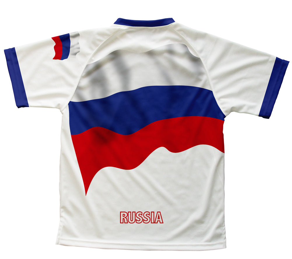 Russia Flag Technical T-Shirt for Men and Women