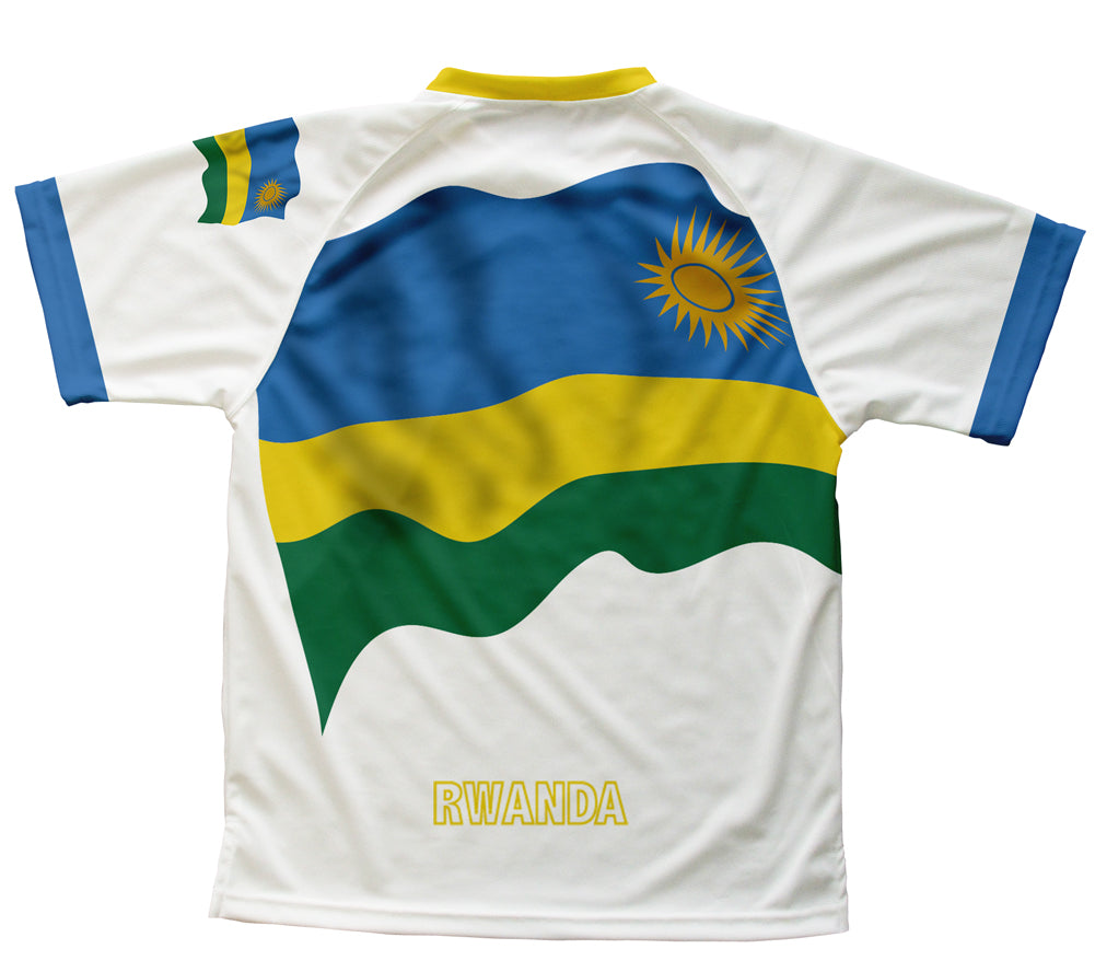 Rwanda Flag Technical T-Shirt for Men and Women